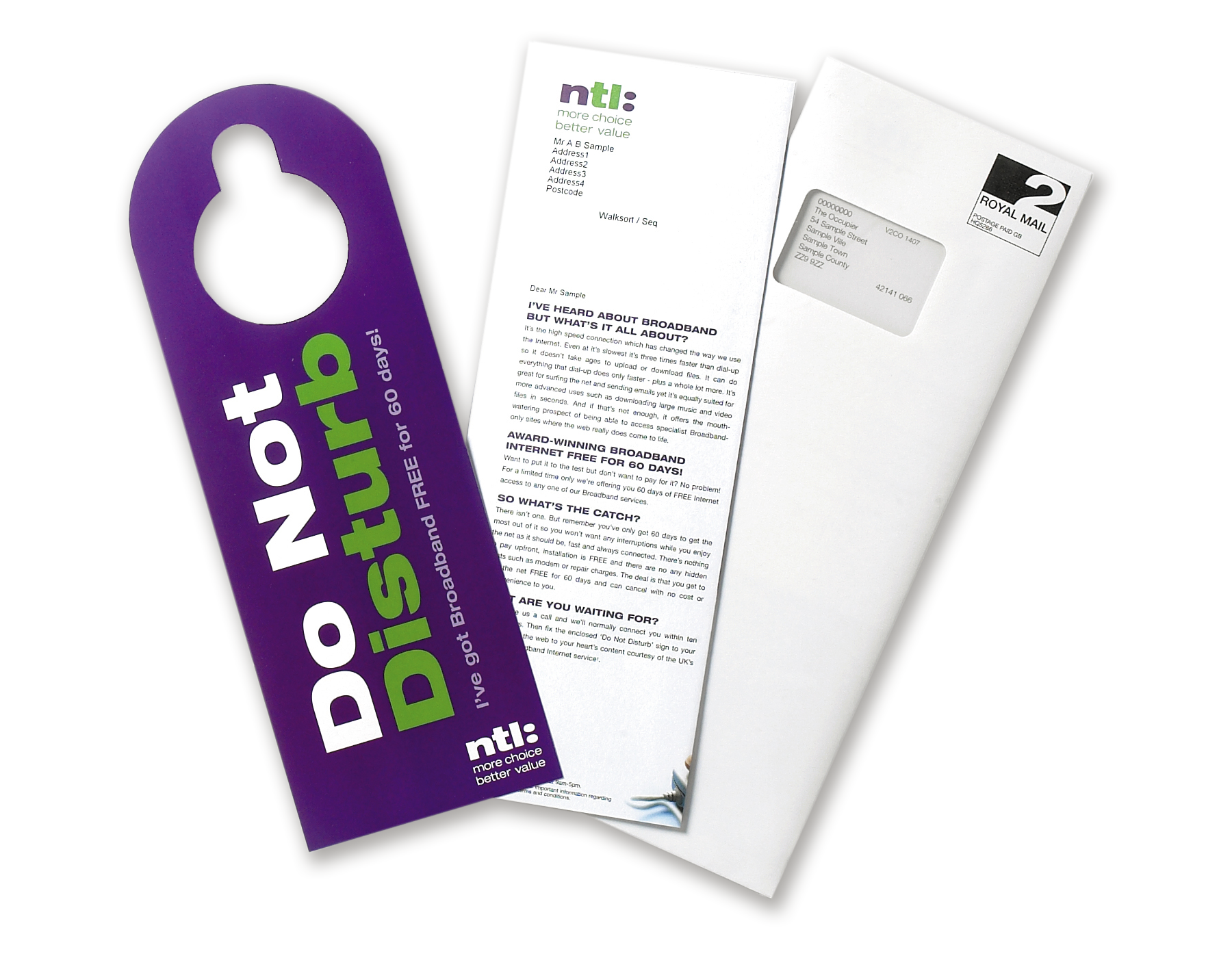 NTL Do Not Disturb Direct Mail