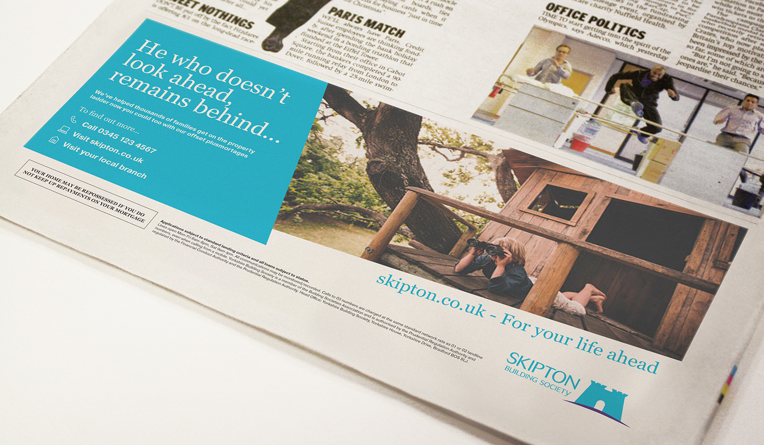 Skipton Building Society Press Advertisement